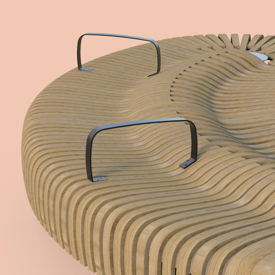Nova C Double Bench Armrest | Elementi sedute componibili | Green Furniture Concept