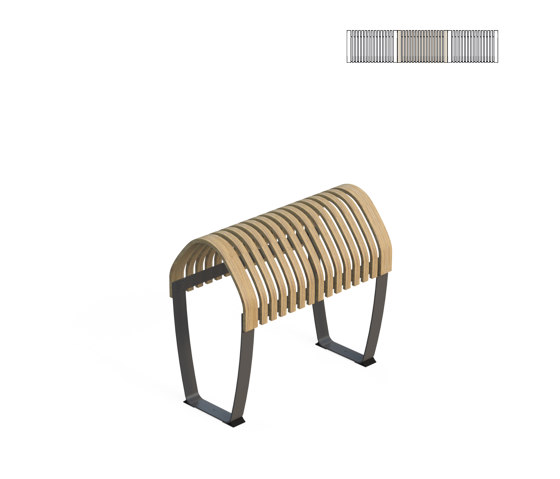 Nova C Double Perch | Lean stools | Green Furniture Concept
