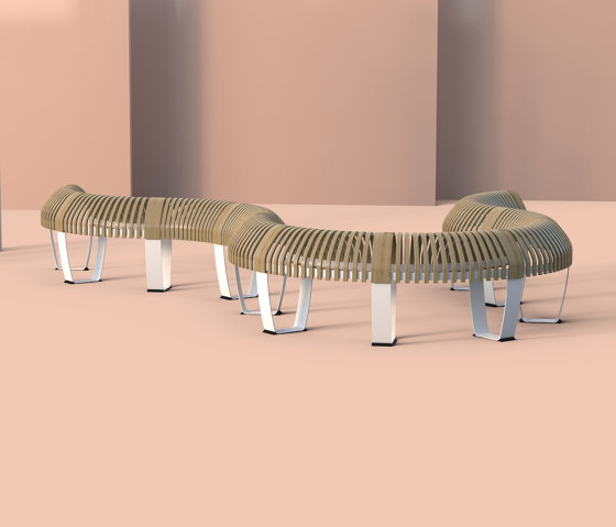 Nova C Double Perch | Lean stools | Green Furniture Concept