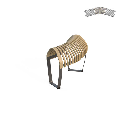 Nova C Double Perch 45° | Tabourets assis-debout | Green Furniture Concept