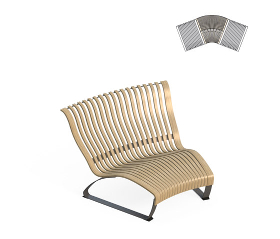 Nova C Lounge Concave 30° | Benches | Green Furniture Concept