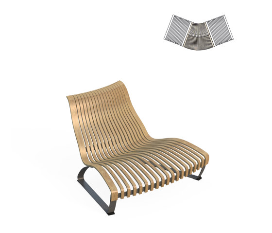 Nova C Lounge Convex 30° | Bancs | Green Furniture Concept