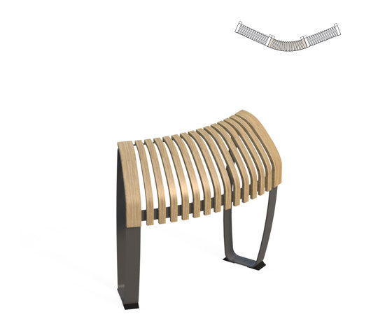 Nova C Perch Convex 30° | Lean stools | Green Furniture Concept
