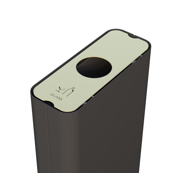 Recycle Bin Lid Glass | Abfallbehälter / Papierkörbe | Green Furniture Concept