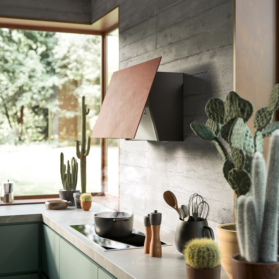 Design | Cover Terracotta clay | Wall 85 cm | Kitchen hoods | Falmec