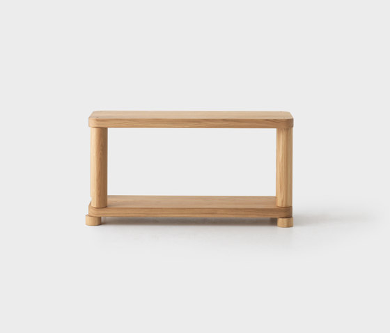 Offset Shelf Small Natural - 1 Tier | Regale | Resident