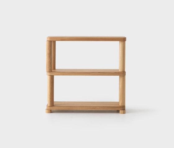 Offset Shelf Small Natural - 2 Tier | Regale | Resident