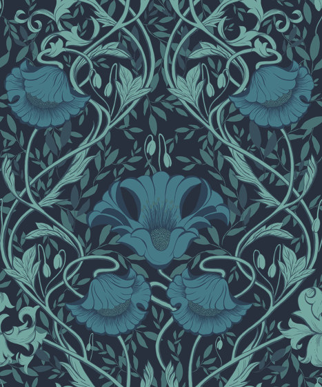 Adèle Velvet Blue | Revêtements muraux / papiers peint | Agena