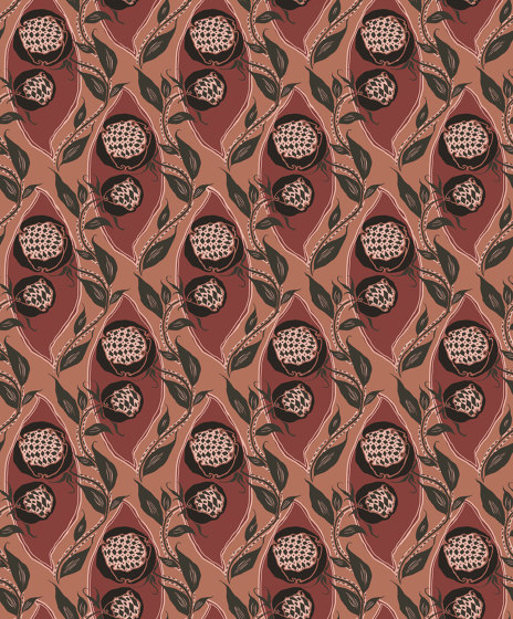 Melograno Baked Cherry | Wall coverings / wallpapers | Agena