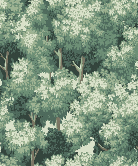 Oak Tree Breeze Green | Wall coverings / wallpapers | Agena