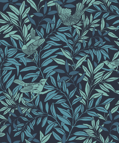 Swallow Song Velvet Blue | Revêtements muraux / papiers peint | Agena