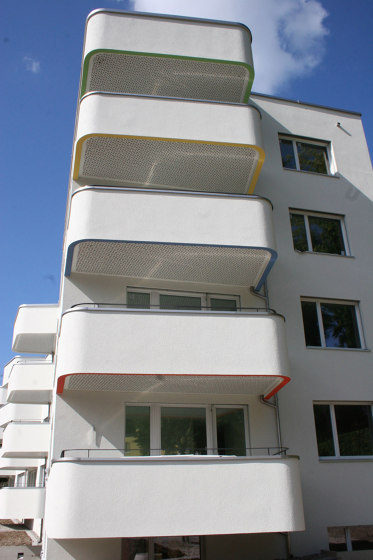 Formboard top pine® design | Balcony Acoustics Solutions | Facade systems | Bruag