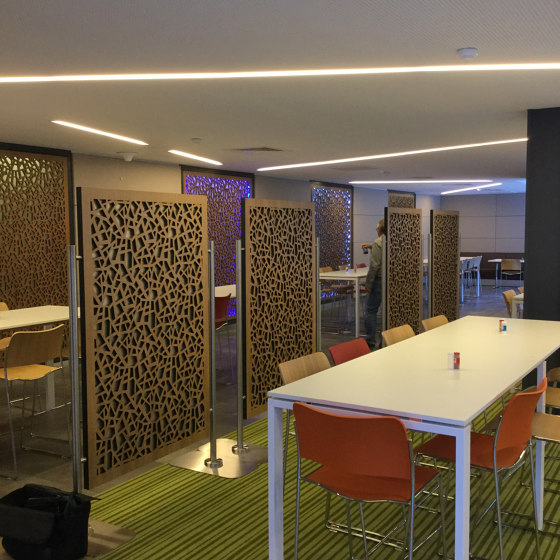 Plywood design | Room Partitions | Privacy screen | Bruag