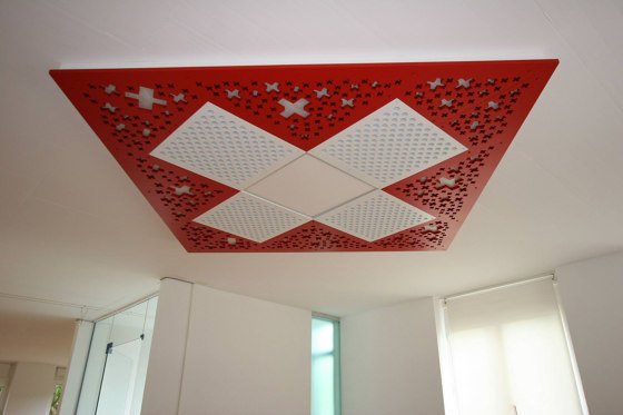 MDF design | Room Acoustics Solutions Ceiling Panels | Plafonds acoustiques | Bruag