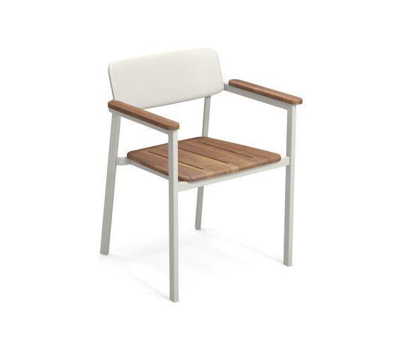 Shine Armchair with teak seat | 248-82 | Sedie | EMU Group