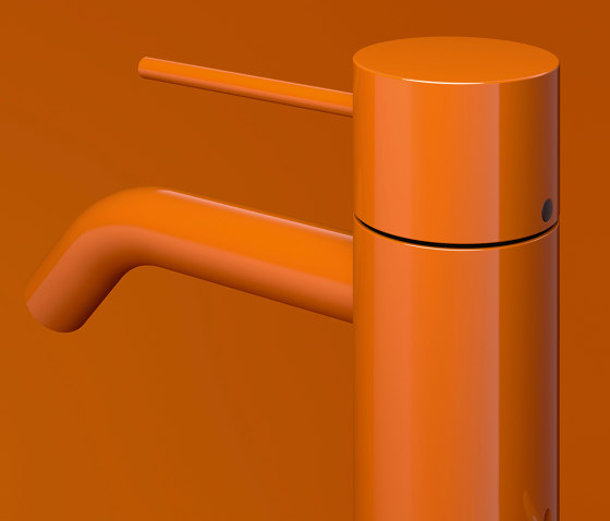 Meta - Waschtisch-Einhandbatterie mit Ablaufgarnitur - orange | Waschtischarmaturen | Dornbracht
