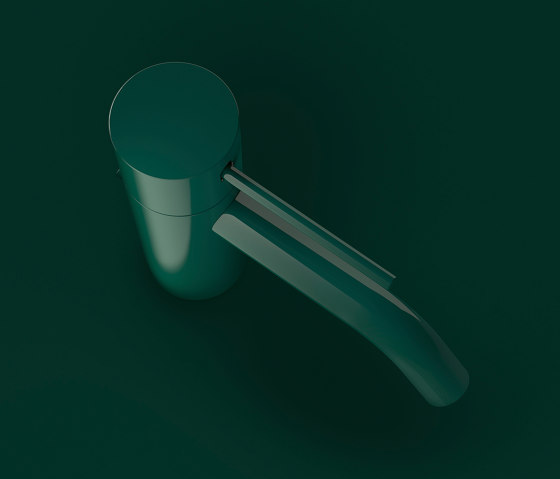 Meta - Single-lever basin mixer with pop-up waste - dark green | Robinetterie pour lavabo | Dornbracht