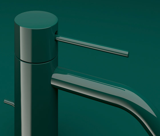 Meta - Single-lever basin mixer with pop-up waste - dark green | Robinetterie pour lavabo | Dornbracht
