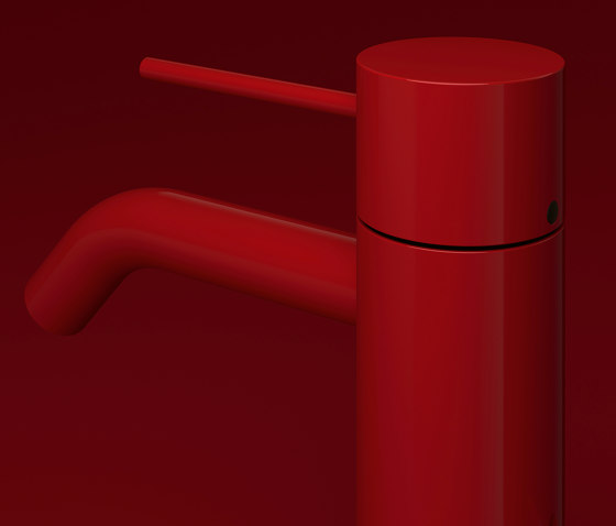 Meta - Single-lever basin mixer with pop-up waste - red | Robinetterie pour lavabo | Dornbracht