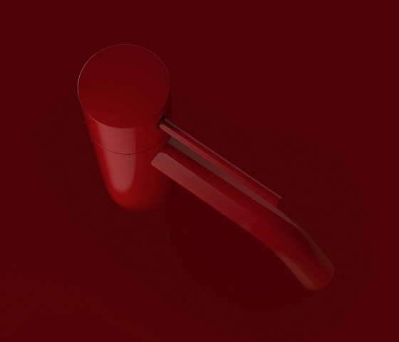Meta - Single-lever basin mixer with pop-up waste - red | Robinetterie pour lavabo | Dornbracht