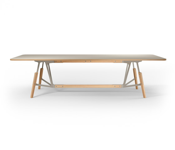 Stammtisch rectangular table, plywood tabletop | Esstische | Quodes