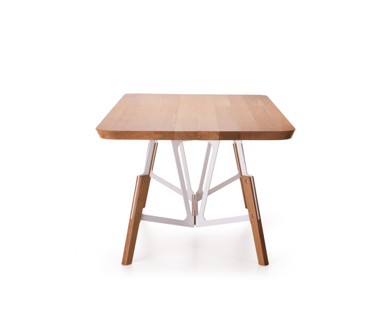 Stammtisch rectangular table, solid wood tabletop | Esstische | Quodes