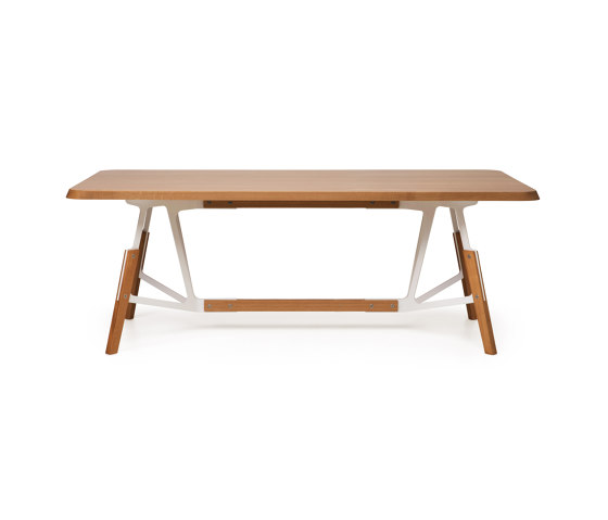 Stammtisch rectangular table, solid wood tabletop | Tavoli pranzo | Quodes