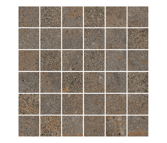 KONTEXT rust 5x5 | Ceramic tiles | Ceramic District