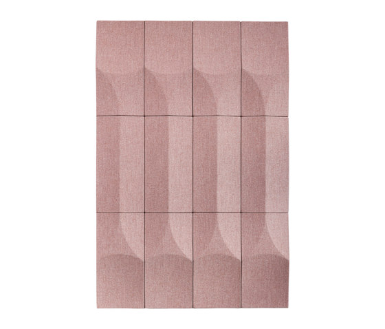 ELLIPSE COLUMN acoustic wall panel, pink | Systèmes muraux absorption acoustique | VANK