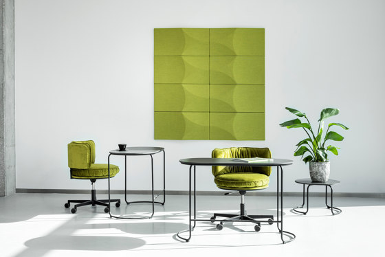 ELLIPSE LENS acoustic wall panel, green | Sound absorbing wall systems | VANK