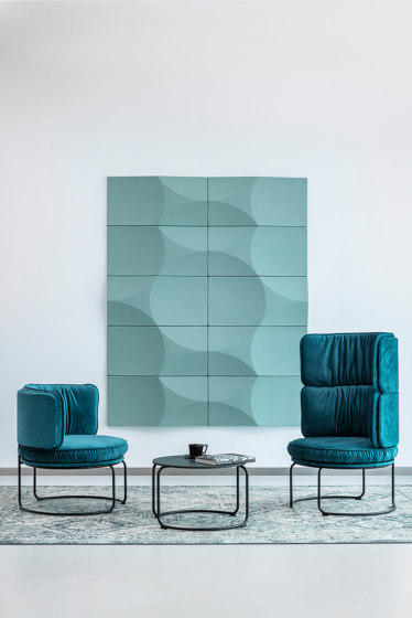 ELLIPSE GLOBE acoustic wall panel, blue | Sistemas fonoabsorbentes de pared | VANK