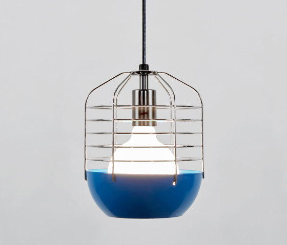 Bluff City 8 - inch (Blue/Nickel) | Suspended lights | Roll & Hill