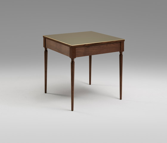 The Cain Side Table (Black Walnut/Brass) | Side tables | Roll & Hill