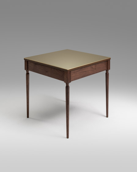 The Cain Side Table (Black Walnut/Brass) | Mesas auxiliares | Roll & Hill