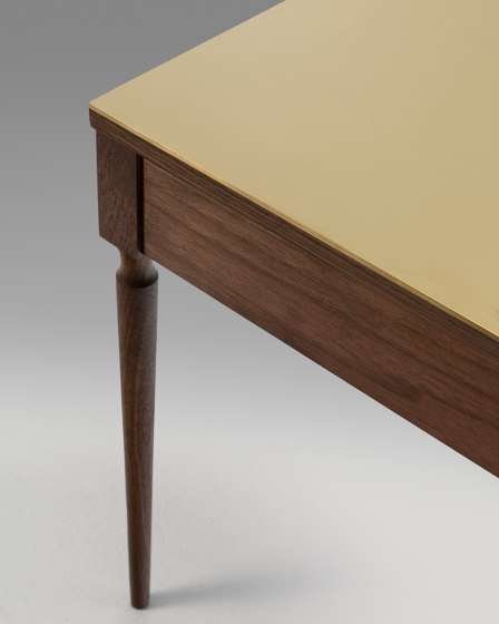 The Cain Side Table (Black Walnut/Brass) | Side tables | Roll & Hill