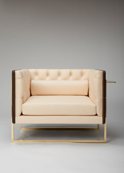 The Lair Club Chair (Black Walnut/Vachetta Leather) | Armchairs | Roll & Hill
