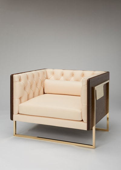 The Lair Club Chair (Black Walnut/Vachetta Leather) | Sessel | Roll & Hill