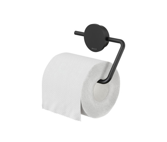 Opal Black | Toilet Roll Holder Without Cover Black | Paper roll holders | Geesa