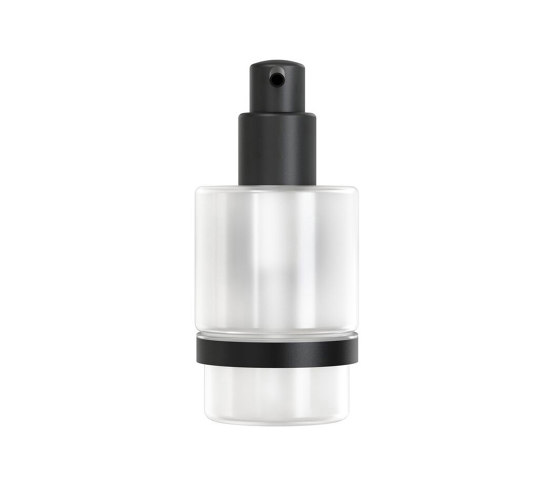 Opal Black | Dispenser Per Sapone 200 ml Nero | Portasapone liquido | Geesa