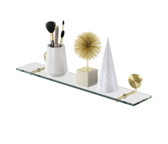 Opal Brushed Gold | Bathroom Shelf 60 cm Brushed Gold | Bath shelves | Geesa