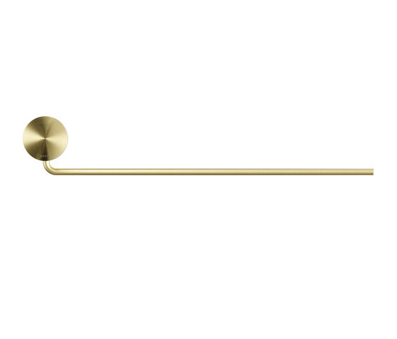 Opal Brushed Gold | Towel Rail With 1 Arm Brushed Gold | Towel rails | Geesa