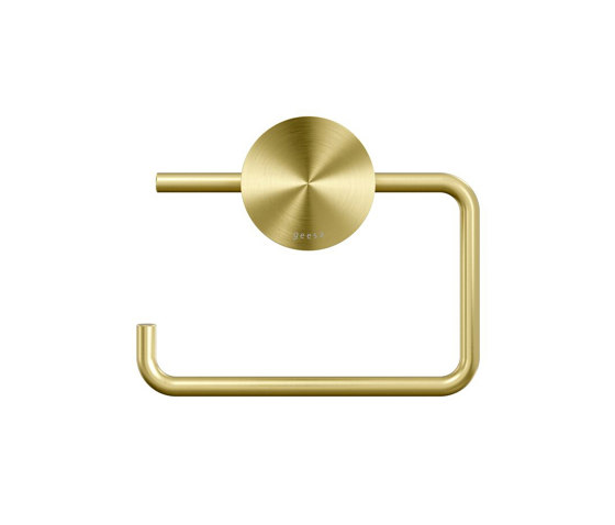 Opal Brushed Gold | Toilet Roll Holder Without Cover Brushed Gold | Paper roll holders | Geesa