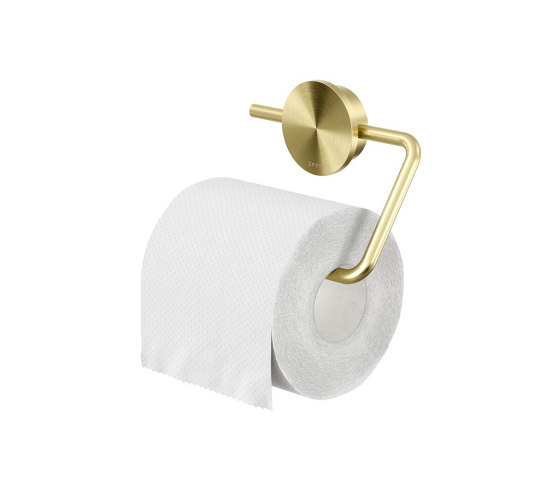 Opal Brushed Gold | Toilet Roll Holder Without Cover Brushed Gold | Paper roll holders | Geesa