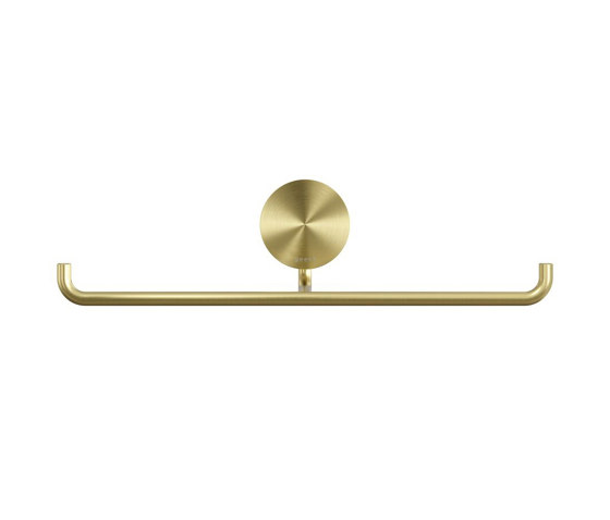 Opal Brushed Gold | Toilet Roll Holder Double Brushed Gold | Paper roll holders | Geesa