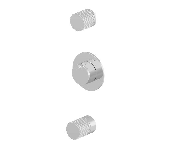 Joe | Concealed shower thermostat with 2 wall-mounted valves | Grifería para duchas | rvb
