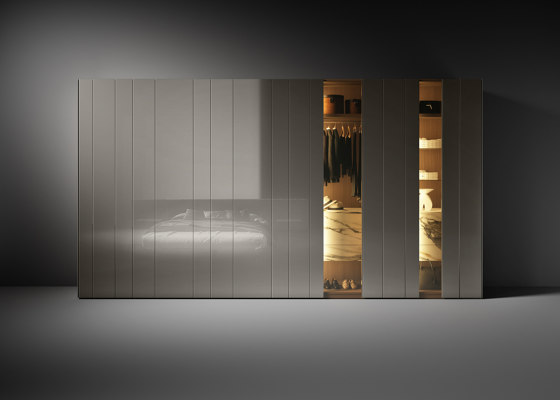N.O.W. Wardrobe - bronzo smoked glass fronts | Cabinets | LAGO