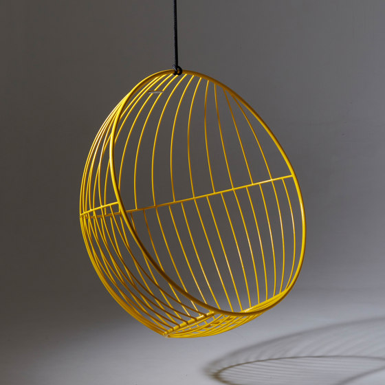 Bubble Hanging Chair Swing Seat - Lined Pattern - YELLOW | Columpios | Studio Stirling