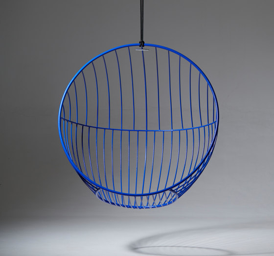 Bubble Hanging Chair Swing Seat - Lined Pattern - BLUE | Dondoli | Studio Stirling