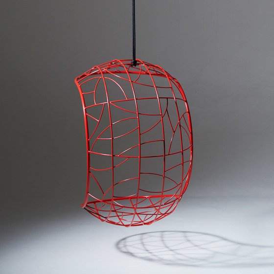 Lucky Bean Hanging Chair Swing Seat Red | Columpios | Studio Stirling