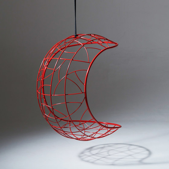Lucky Bean Hanging Chair Swing Seat Red | Swings | Studio Stirling